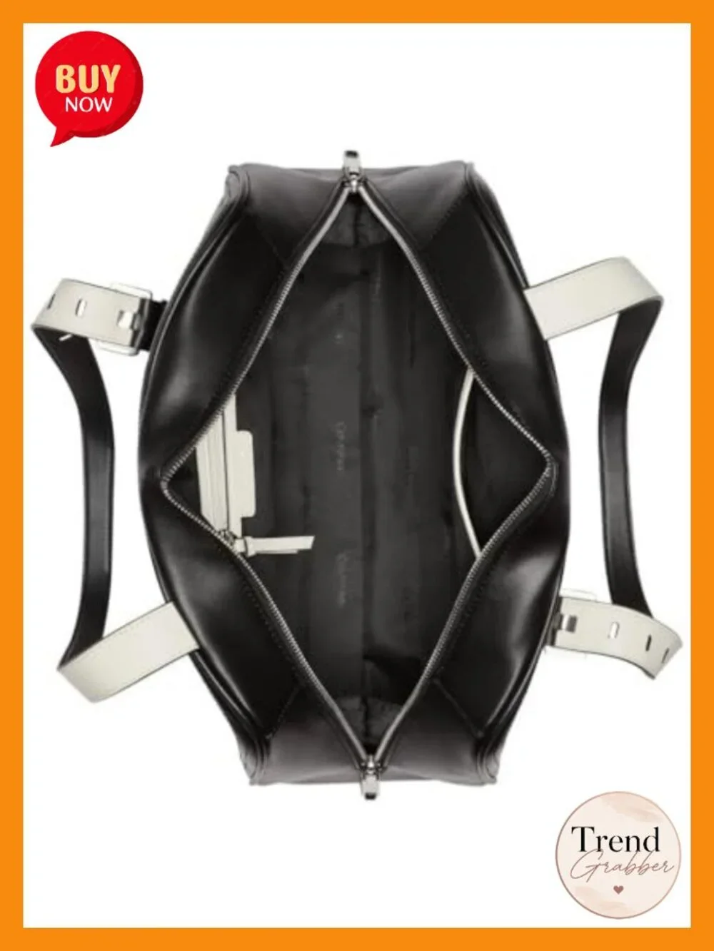Vegan Leather Satchel with Top Handle and Zip Closure
